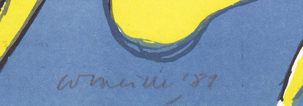 Corneille, gesigneerde uitnodigingskaart uit 1981 kopen? Bied vanaf 1!