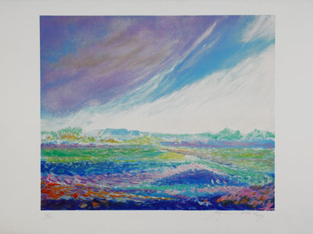 Jean Fernand: Kleurenlithografie, Paysage kopen? Bied vanaf 15!