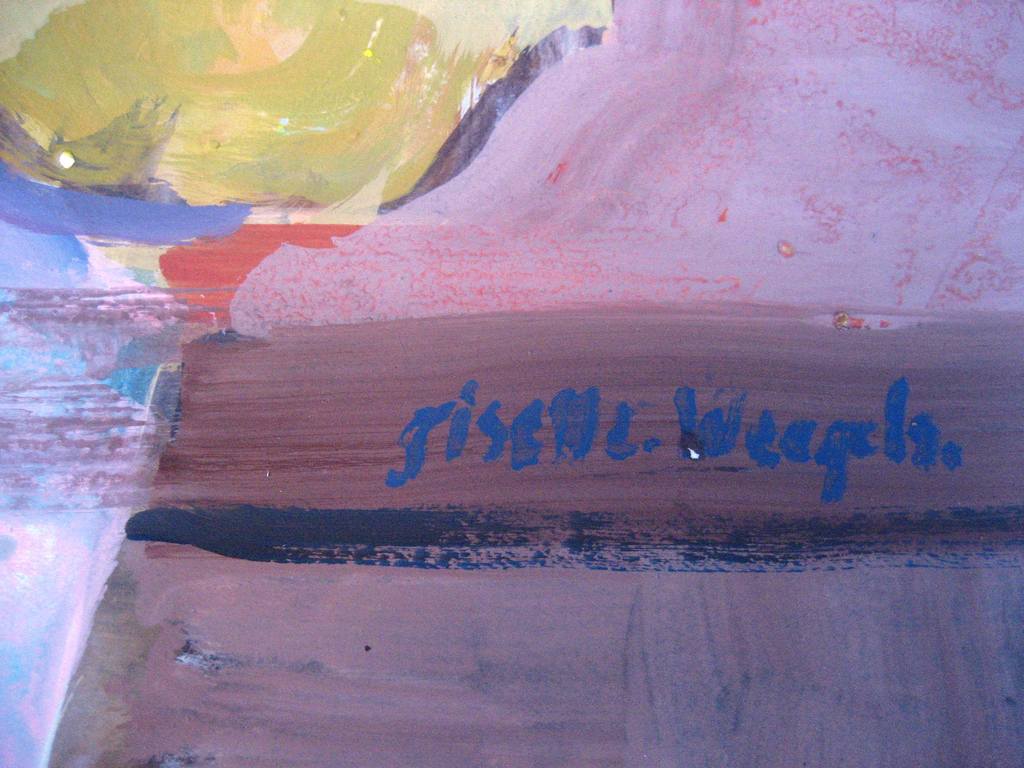 Giselle Weegels - Giselle Weegels- Gouache op karton- Compositie Stilleven met kan kopen? Bied vanaf 15!