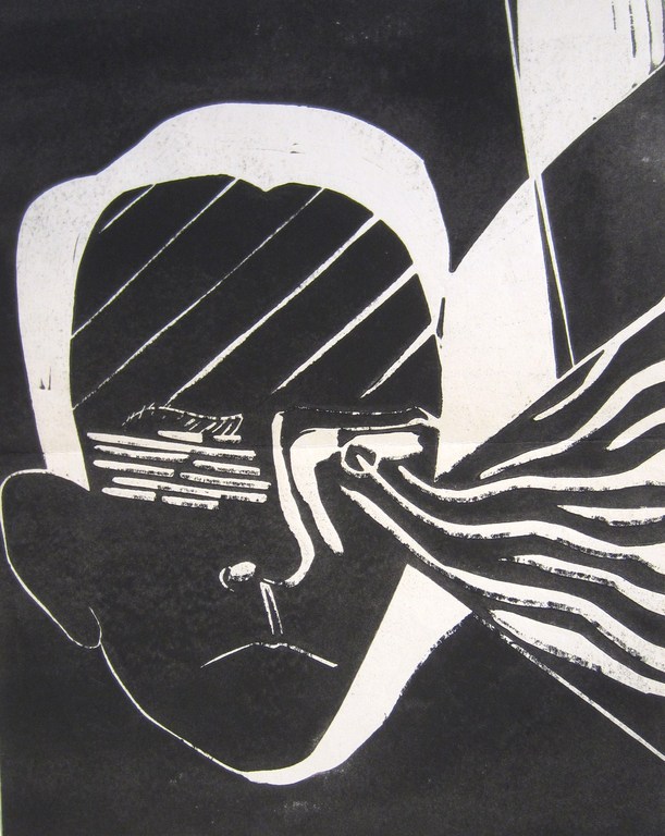 Dick Verdult (1954) - houtsnede uit 1980 kopen? Bied vanaf 75!