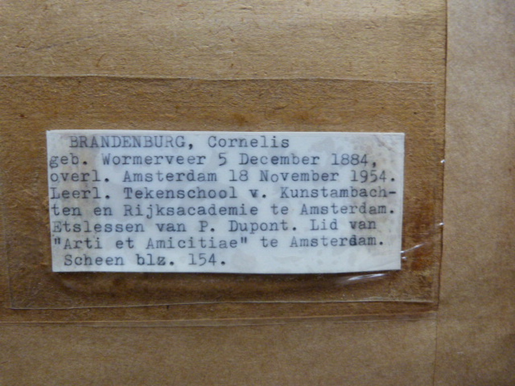 Corn. Brandenburg ( 1884 - 1954 ) - Nieuwe Kerk te Den Haag. kopen? Bied vanaf 40!