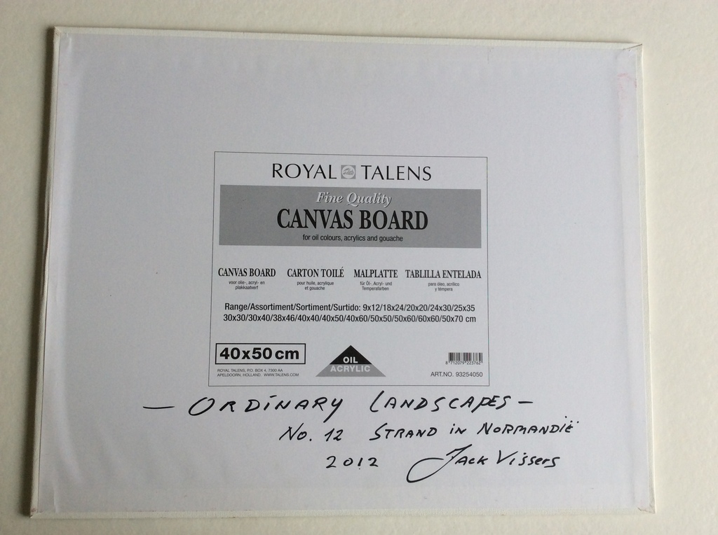 Jack Vissers - Strand in Normandië - origineel schilderij kopen? Bied vanaf 145!