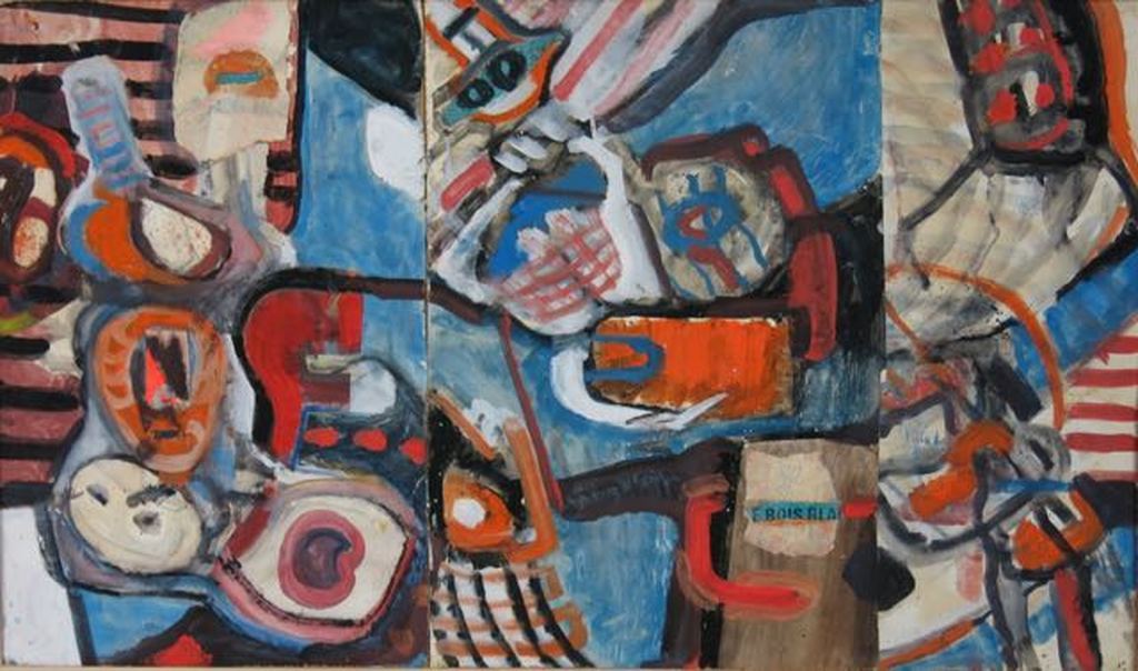 JOS CAELEN   Gemengde Techniek,Abstracte Compositie kopen? Bied vanaf 1!