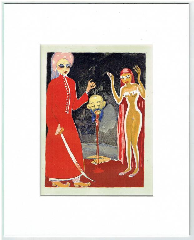 Kees van Dongen, Originele houtgravure uit 1955-"La fausse sainte decapitee" kopen? Bied vanaf 50!