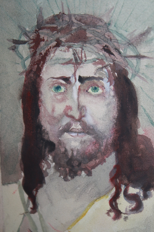 AD BEEKMANS  - AQUAREL CHRISTUS kopen? Bied vanaf 9!