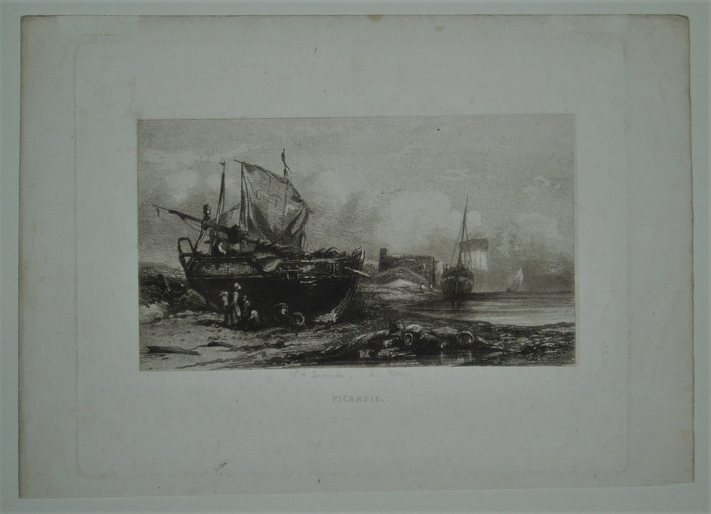 Picardie - GRAVURE. Ch de Tournemine del. Louis Marcy - 1846 verkocht voor € 35!