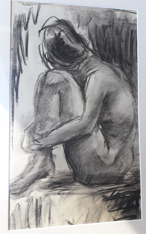 Onbekende kunstenaar, zittend naakt - pastel op papier z.j. (27x47) (63x80) kopen? Bied vanaf 1!