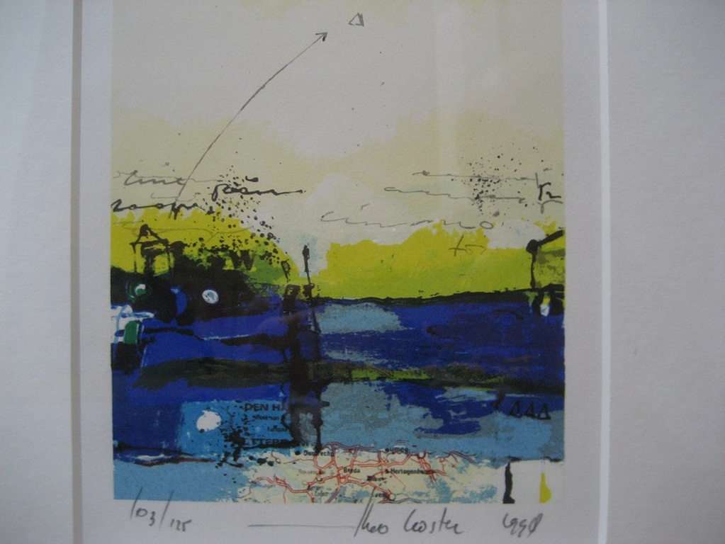 Theo Koster: 'Den Haag' (Zeefdruk, ingelijst) kopen? Bied vanaf 165!