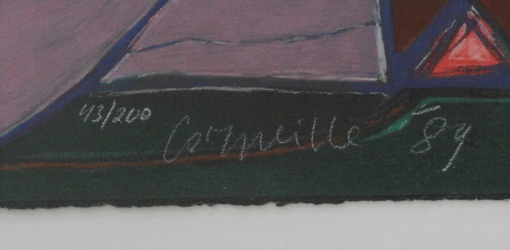 Corneille - grote ingelijste zeefdruk - 1989 kopen? Bied vanaf 750!