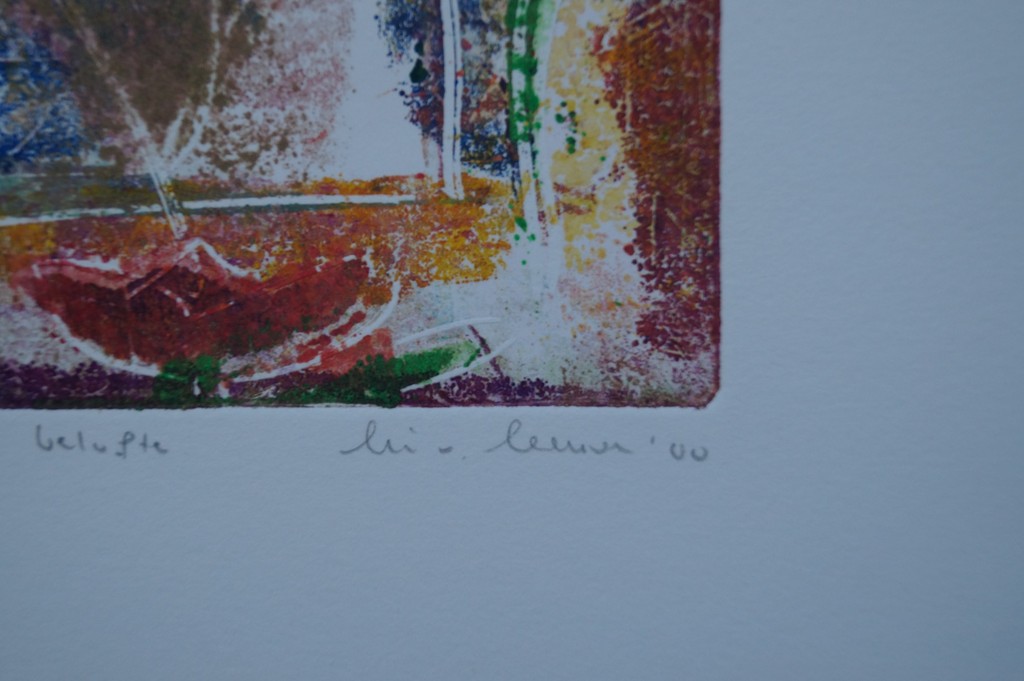 Lia van Leeuwen - gesigneerde ets - een vaas vol belofte  kopen? Bied vanaf 1!