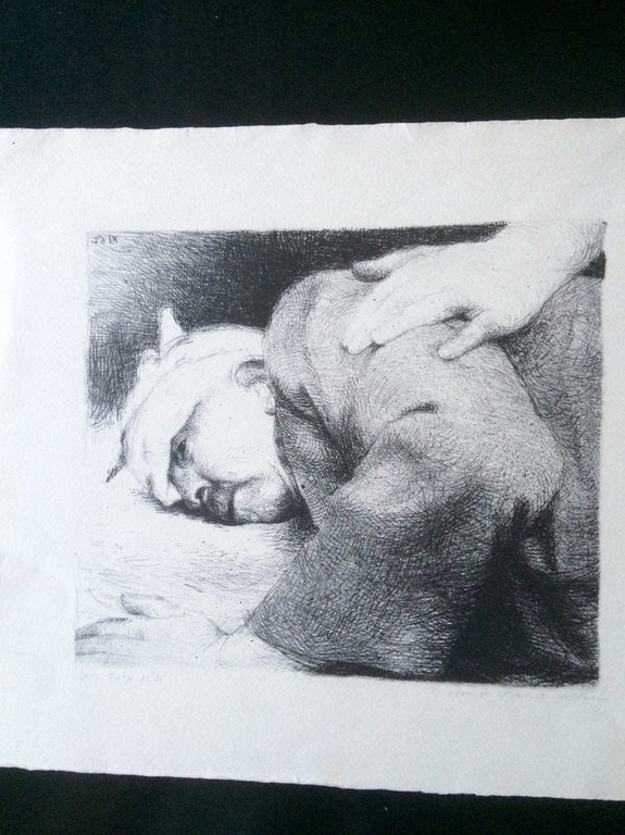 Aat Veldhoen, litho, Epreuve d'artist verkocht voor € 75!