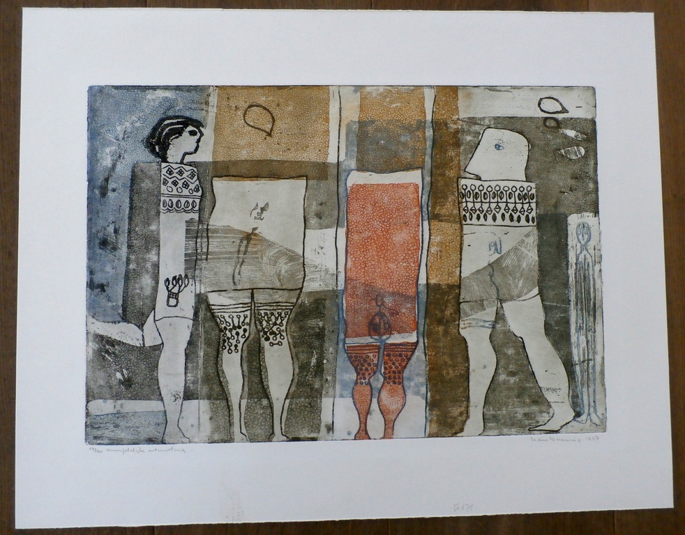 Hans Buining - ets: onvergetelijke ontmoeting - 1997 - oplage 20 stuks kopen? Bied vanaf 55!