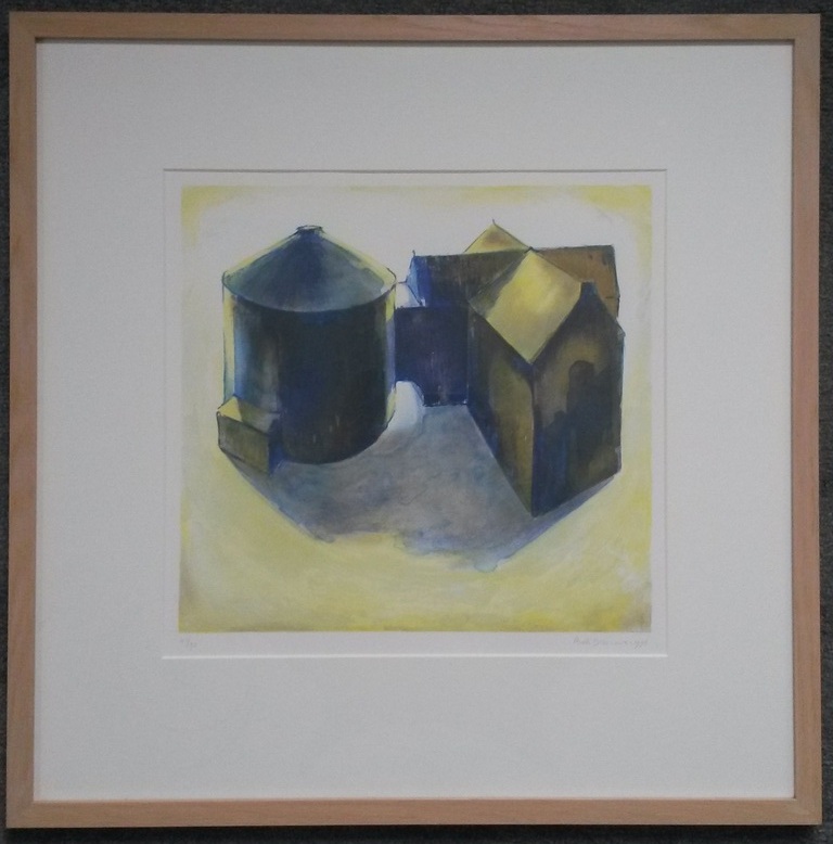 Adri Brouwer - Gebouwen - litho - ingelijst kopen? Bied vanaf 40!