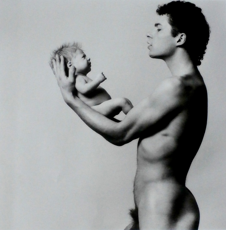 Paul Blanca - foto: Zelfportret Father and Son - 1985 verkocht voor € 350!