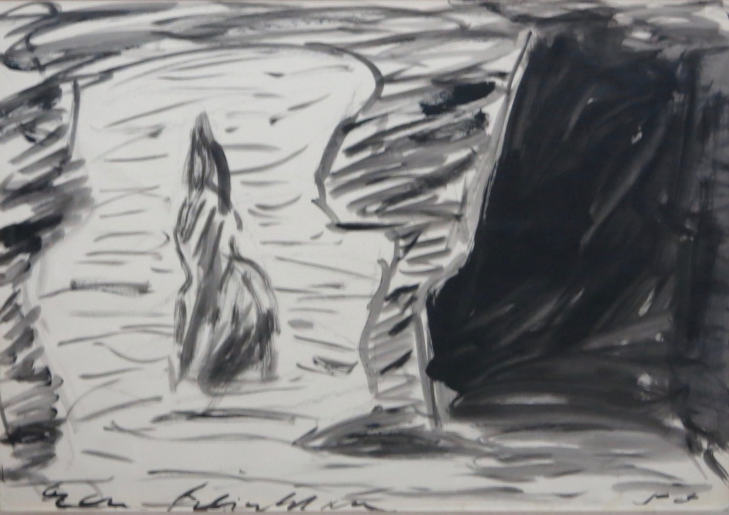 Han Klinkhamer: Acryl op papier, Zonder titel - Ingelijst kopen? Bied vanaf 50!