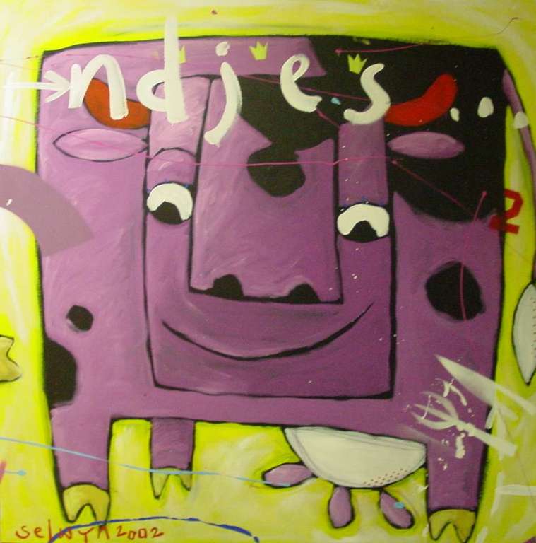 Vriendjes, verf op canvas, selwyn Senatori kopen? Bied vanaf 2800!