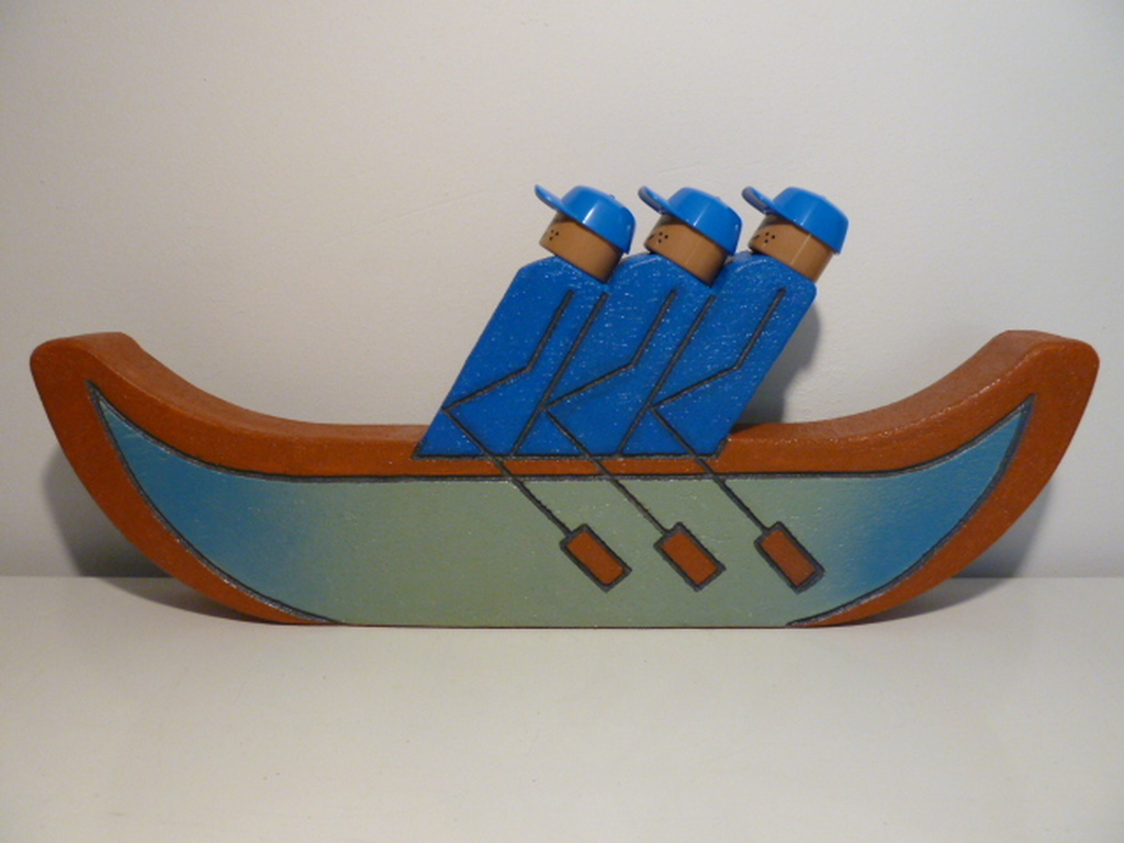 Stenen relief “Roeiteam-één verhinderd” kopen? Bied vanaf 1!