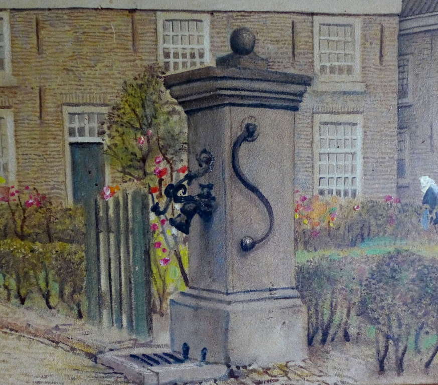 Jan Strube, 1892-1985, het Begijnhof te Breda, olieverf kopen? Bied vanaf 3500!