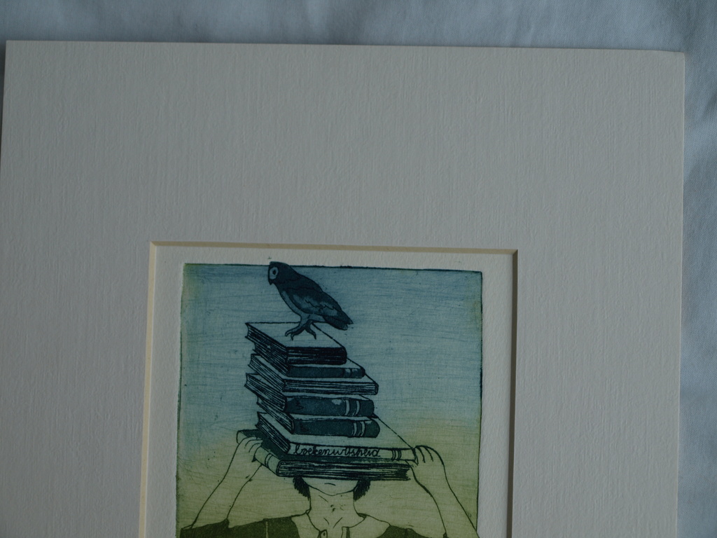 Willemien Holterman : Ets – Boekenwijsheid – Gesigneerd – 1984 kopen? Bied vanaf 1!