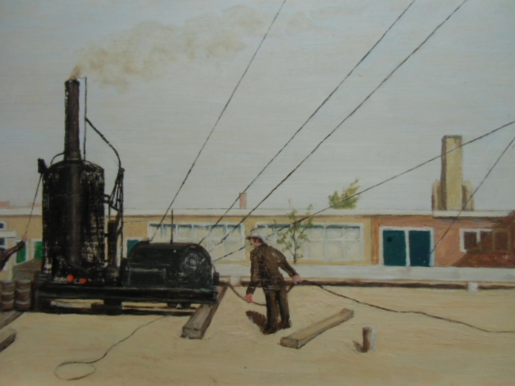 PLEIN IN WORDING // OLIEVERF OP PANEEL VAN  CAREL FREDERIK KELLENBACH kopen? Bied vanaf 1!