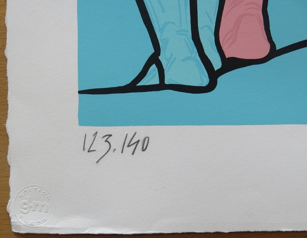 Valerio Adami: Zeefdruk, Figure de dos kopen? Bied vanaf 100!