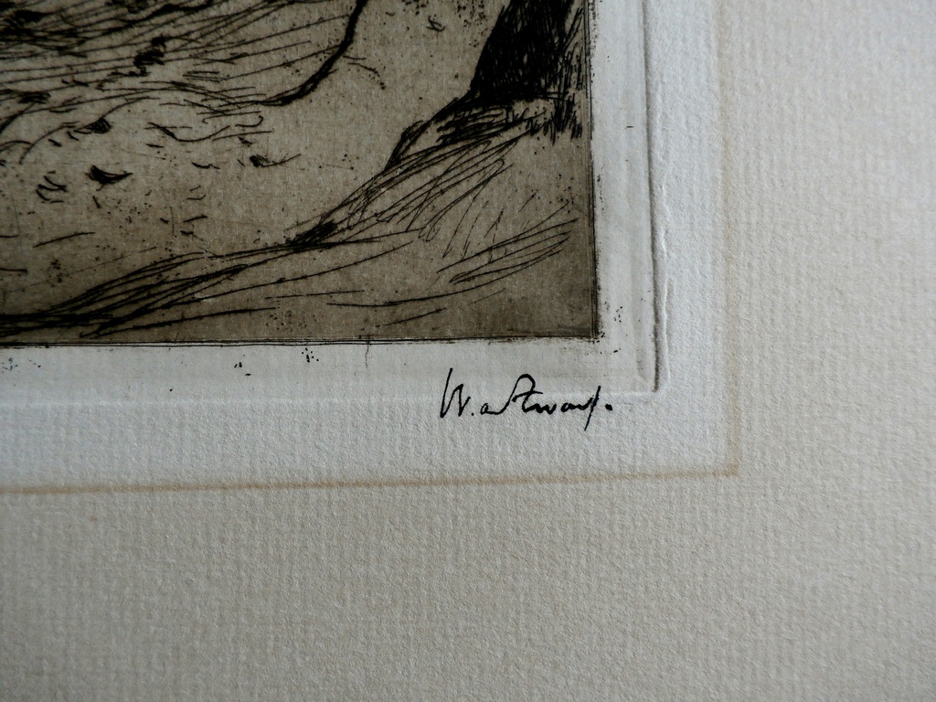 Wiilem de Zwart - grote ets: Ruine kopen? Bied vanaf 40!