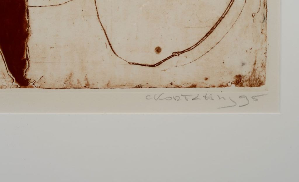 Cees Kortlang: Ets, Zonder titel IV - Ingelijst kopen? Bied vanaf 40!