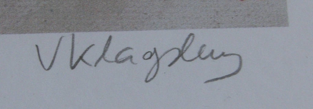 Viviane Klagsbrun: zeefdruk, genummerd en potlood gesigneerd kopen? Bied vanaf 15!