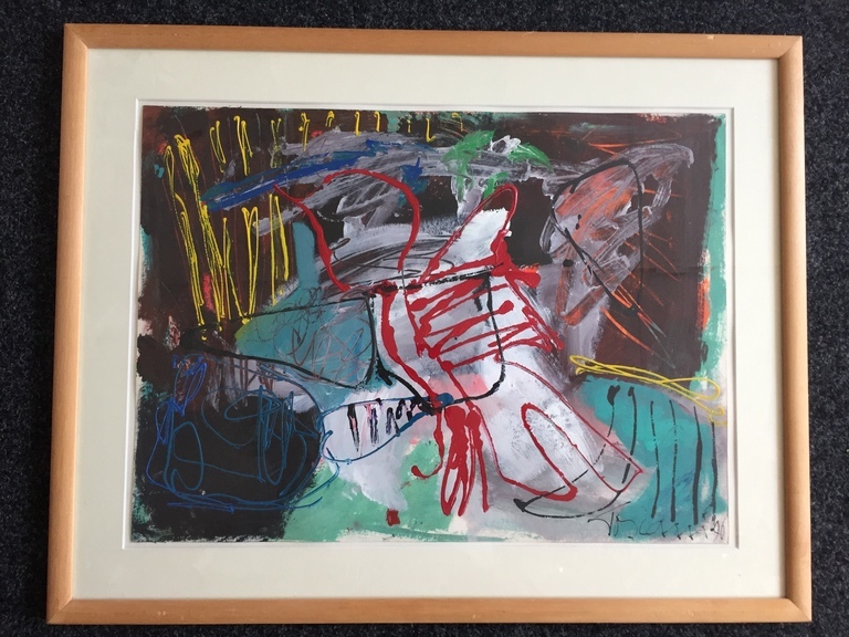 Bep Toscani  acryl op papier 1996 kopen? Bied vanaf 1!