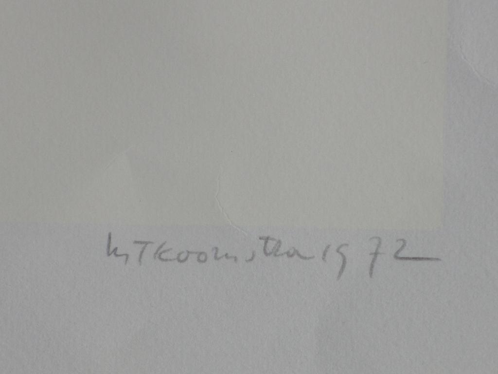 Metten Koornstra, Meisje in surrealistisch landschap, Litho kopen? Bied vanaf 75!