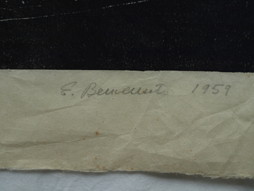 Onduidelijke signatuur : Houtsnede – The Three Wise Men – 1959 - oplage 12 ex. kopen? Bied vanaf 1!