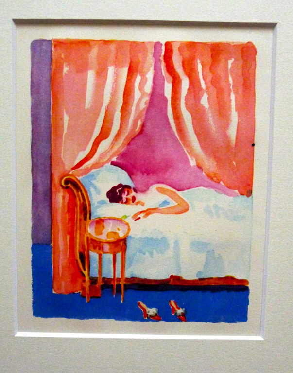 Kees van Dongen,a la Recherche du Temps Perdu, houtgravure + passe-partout verkocht voor € 120!