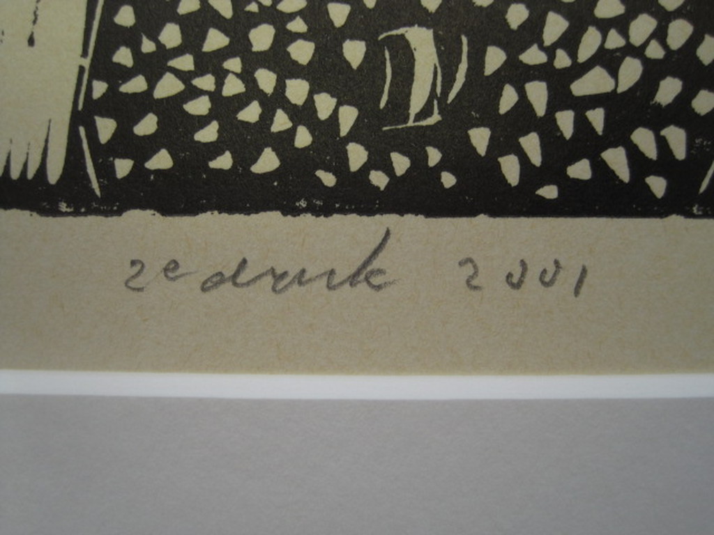 Puntgave Linosnede in zeer bpt oplage van Rotterdam Reinald vd Steene 1937-2009  kopen? Bied vanaf 1!