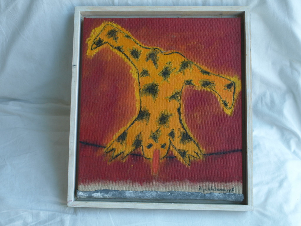 Ilja Walraven : Acrylverf en zink , koorddanser 2 â�� gesigneerd & ingelijst â��1996 kopen? Bied vanaf 125!