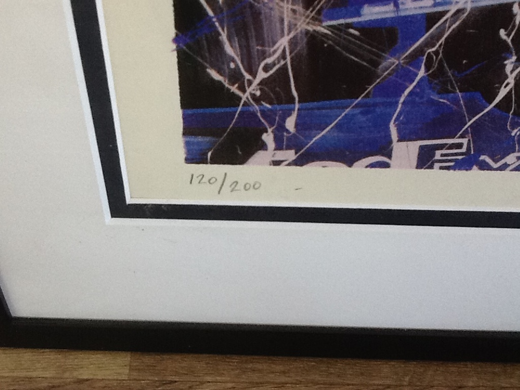 Eric-Jan Kremer: Kleurenlitho ' Formule 1 ' handgesigneerd en genummerd.  kopen? Bied vanaf 50!