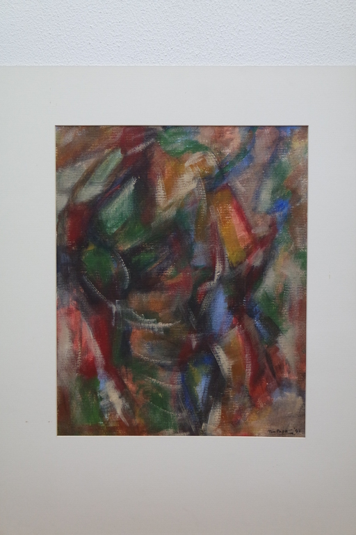 Ton Pape (1916 - 2003) - gouache - abstracte compositie VII kopen? Bied vanaf 65!