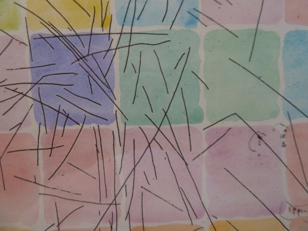 Jaap Hillenius : ets met aquarel 1993 verkocht voor € 100!