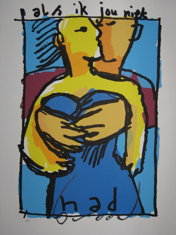 Herman Brood: Zeefdruk - 'Als ik jou niet had' - EA examplaar verkocht voor € 269!