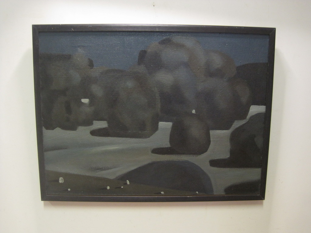 Surealistisch olieverf Alex Yastrebenetskiy (Rusland 1956) "nachtlandschap" ges. kopen? Bied vanaf 1!