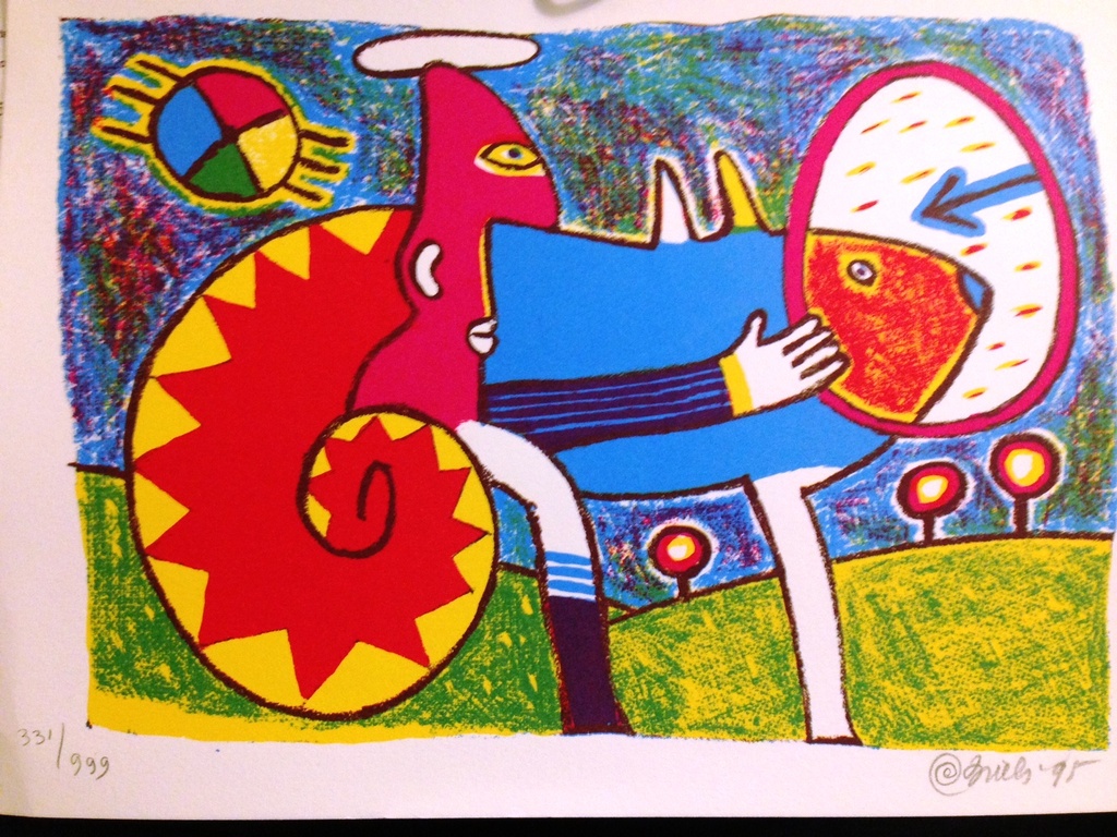 Clemens Briels, elegance slak zeefdruk verkocht voor € 35!