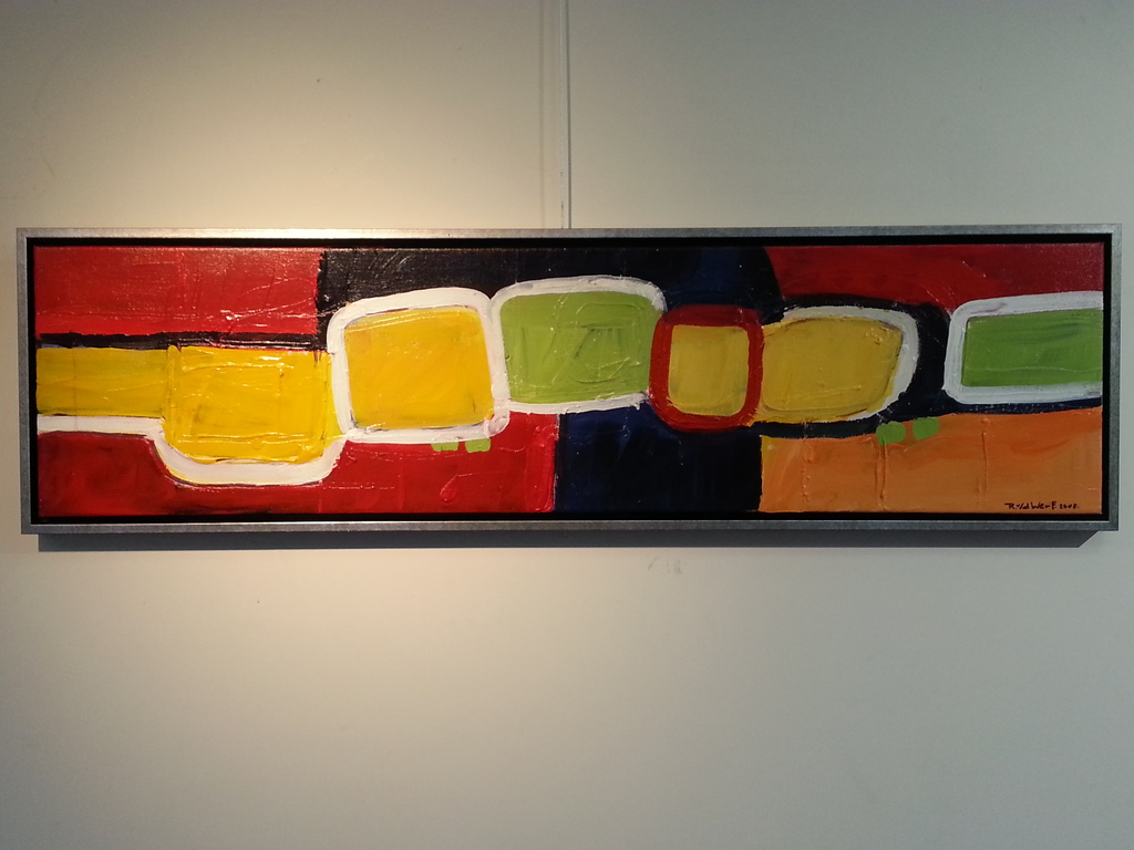 Ron van der Werf, origineel schilderij in mooie lijst, olieverf op linnen. kopen? Bied vanaf 200!