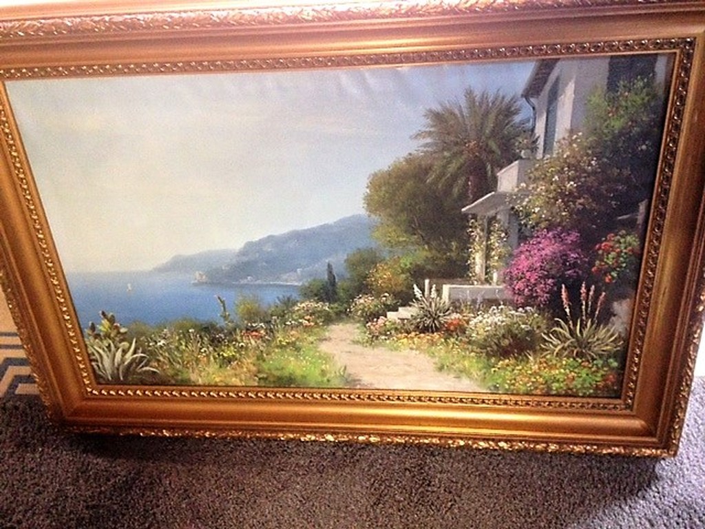 Daniel Been (1885-1967), olieverf op doek, Zuid Frankrijk GROOT FORMAAT verkocht voor € 200!