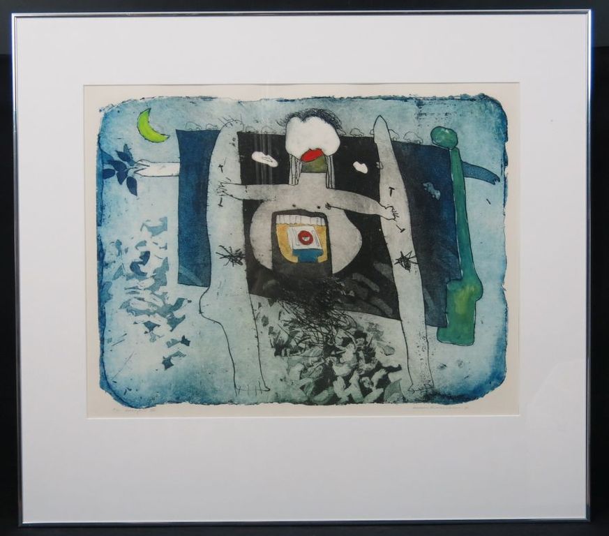 Michel van Overbeeke: Ets, Breakfast - Ingelijst  kopen? Bied vanaf 100!