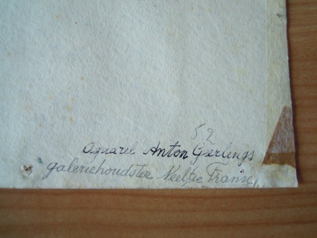 Originele aquarel van ANTON GEERLINGS 1923 - 39 X 28 cm. kopen? Bied vanaf 65!