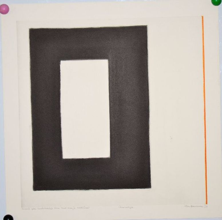 Kees Buurman: Monotype. Zwarte open rechthoekige... kopen? Bied vanaf 70!