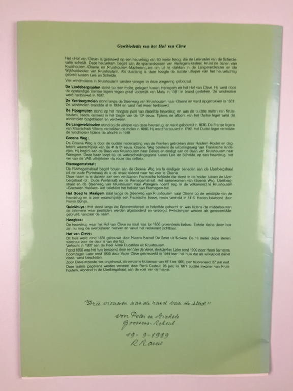 Roger Raveel, uniek document, annotatie en signatuur door de kunstenaar kopen? Bied vanaf 79!