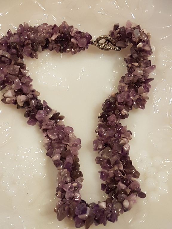 Amethist ketting - vintage kopen? Bied vanaf 1!