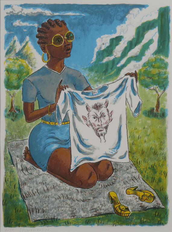 Frans Franciscus: Litho, Veronica in Kaapstad - Ingelijst kopen? Bied vanaf 1!