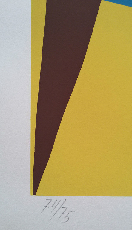 Richard Mortensen - Geometrisch abstracte compositie, zeefdruk kopen? Bied vanaf 95!