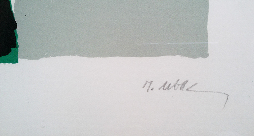 Raoul Ubac - Abstracte compositie, litho (mooi ingelijst) kopen? Bied vanaf 225!